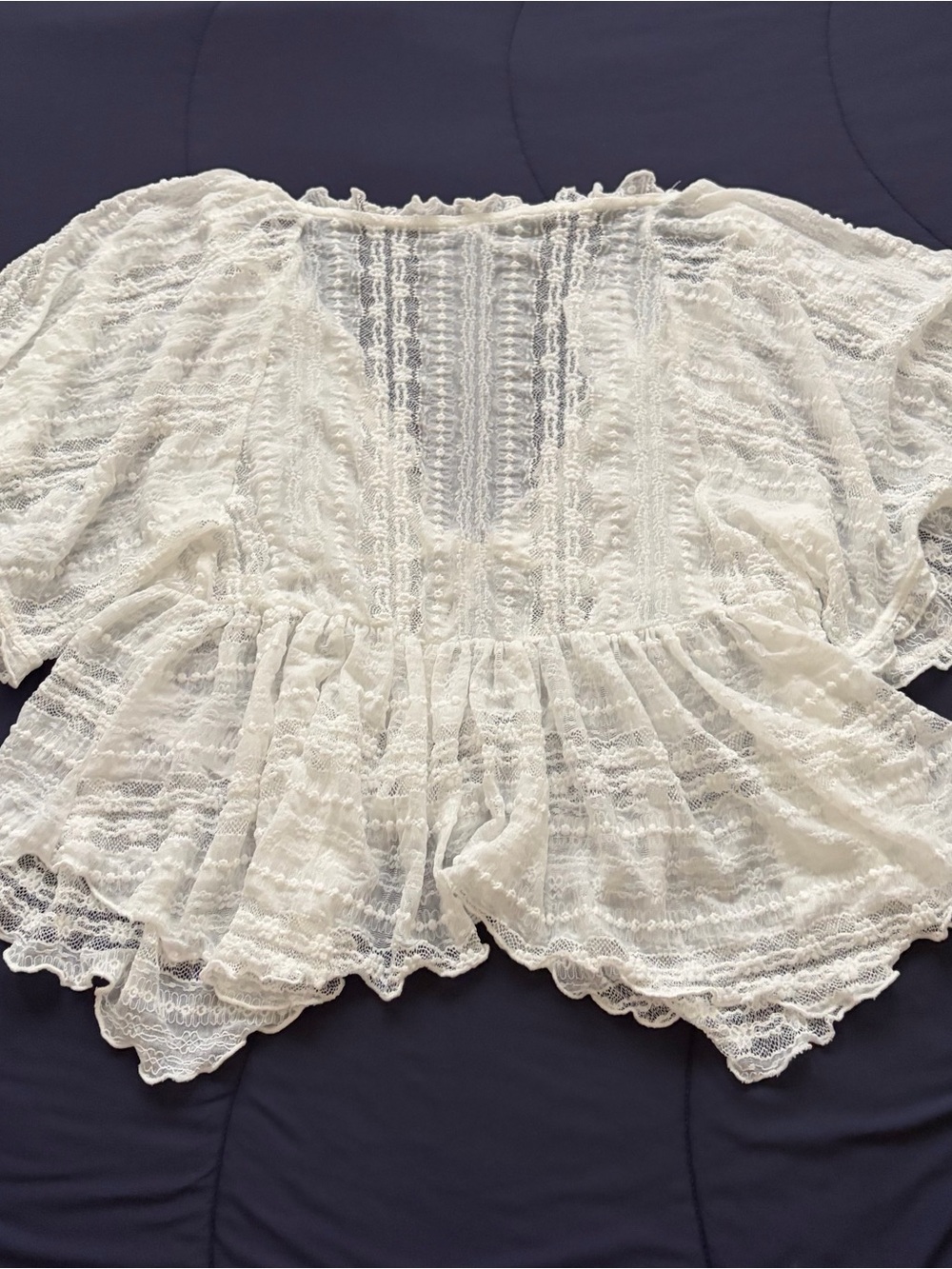 Free People In Your Dreams Lace Top in Clean Ivory - Picture 10 of 10